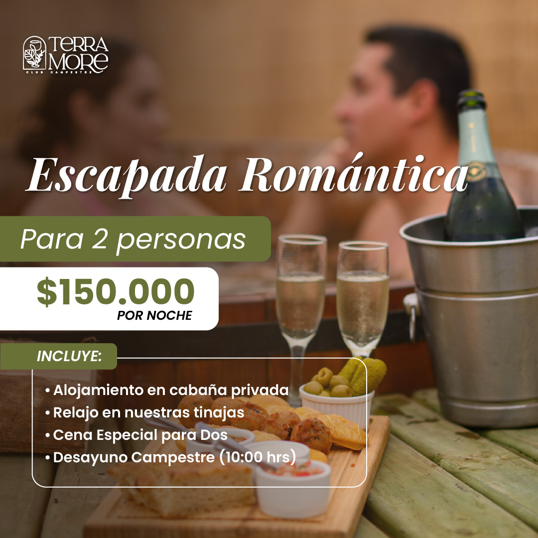 PAQUETE ESCAPADA: 🌿 Escapada Romántica en Terramore